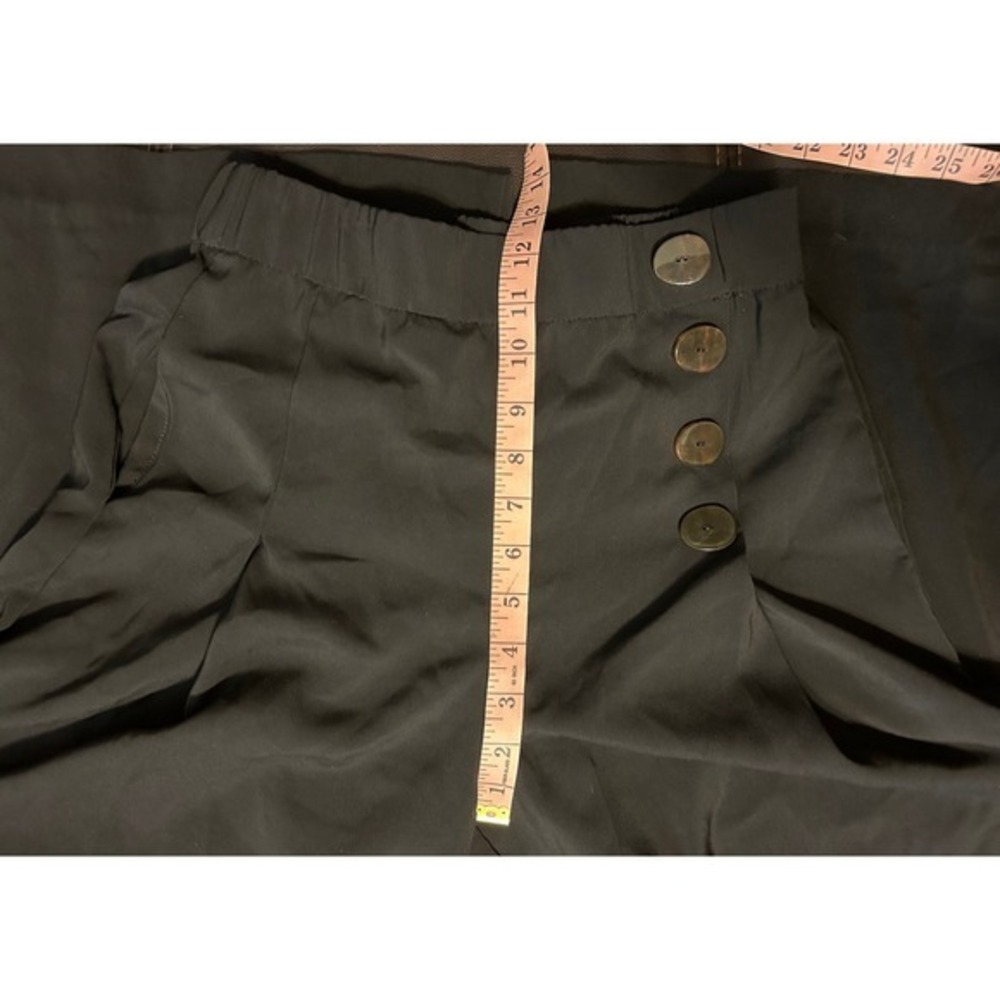 Zara Wide Leg Sailor Style Pleated Pants. Pockets. Elastic Waist Women's Size S - Picture 9 of 14